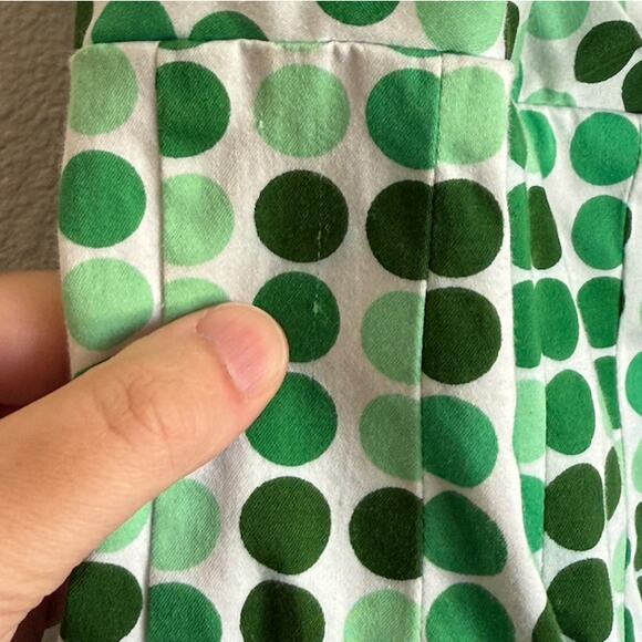 Calvin Klein Retro Inspired Polka Dot Dress in Green - Picture 8 of 8